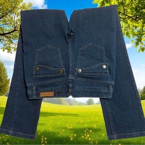 Tribal Denime Celine Dark Wash Denim Straight Leg Jeans   size 4 Long   NWOT